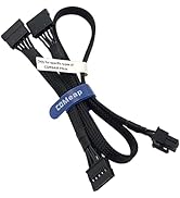 COMeap SATA Power Cable for Corsair PSUs, 6 Pin to 3X 15 Pin SATA Hard Drive Power Adapter Splitt...