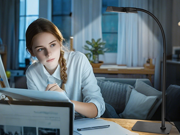 black desk lamp