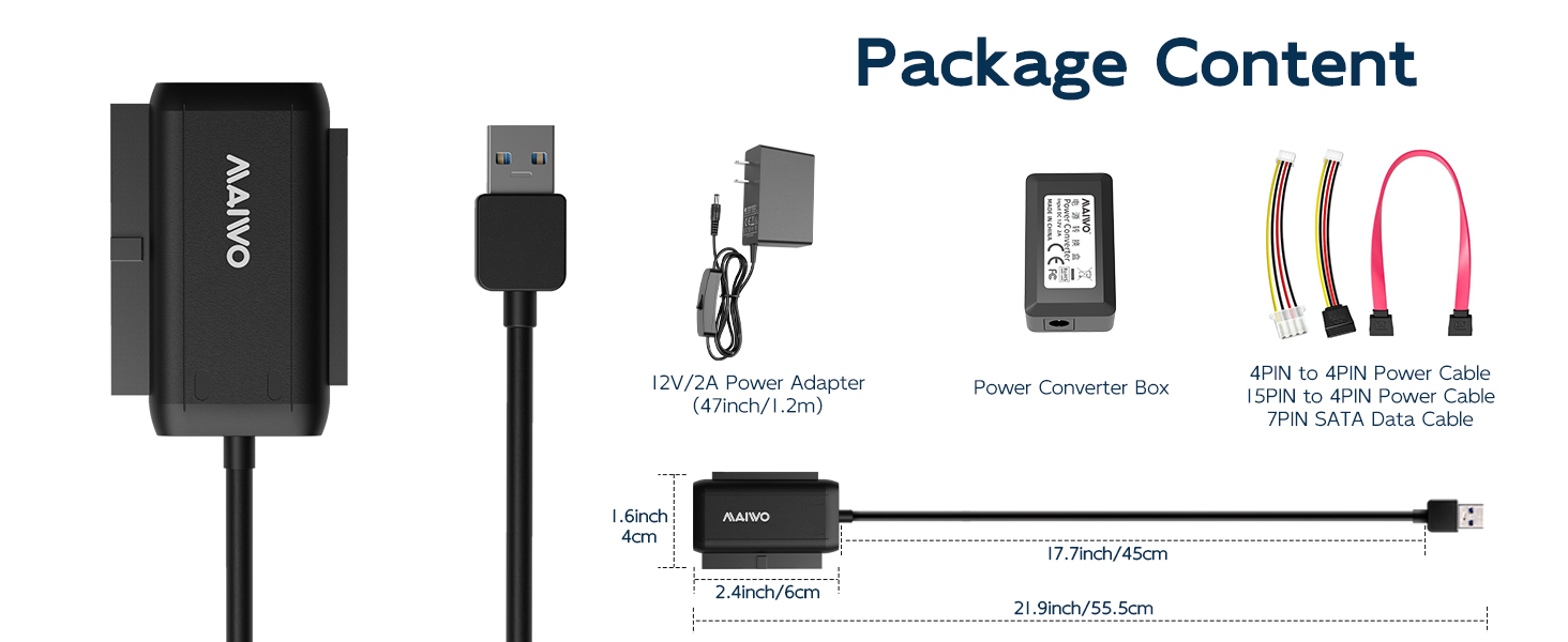 2.5 3.5 inch SATA IDE hdd ssd hard drive to USB 3.0 Adapter reader cable converter