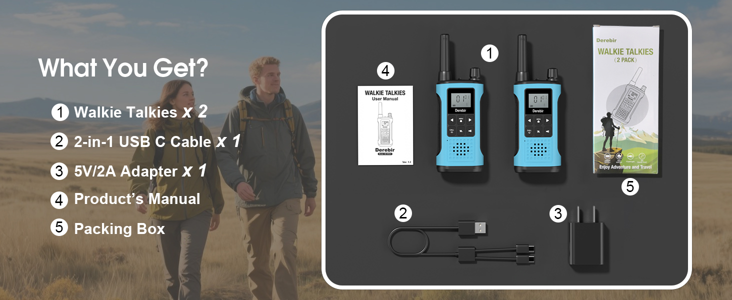 walkie talkies 2 pack