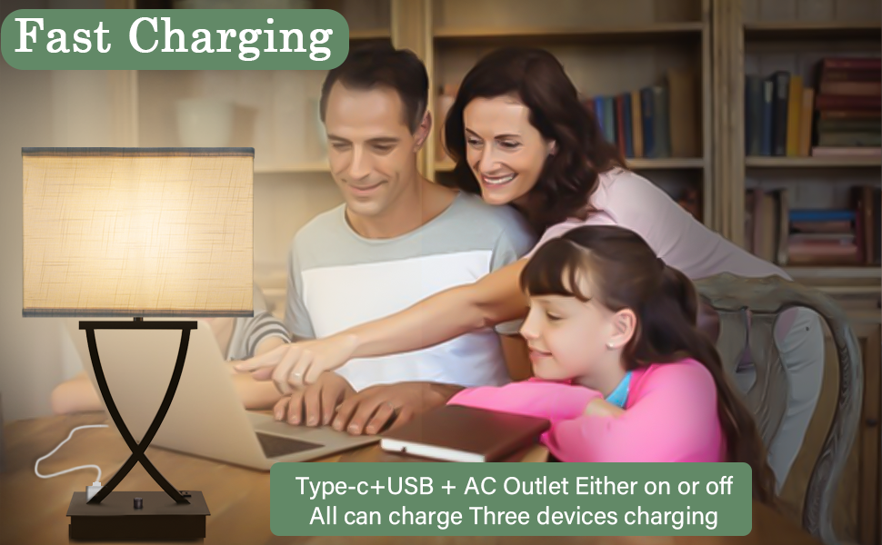 bedroom lamp with usb port