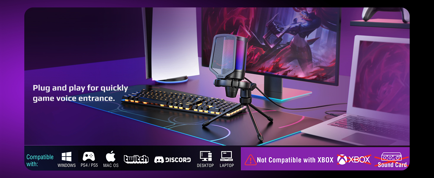 USB gaming microphone