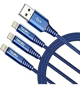 [Apple MFi Certified] 3Pack 3FT iPhone Charger Nylon Braided Lightning Cable Fast Charging iPhone...