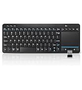 Bnnwa Multi-Device Wireless Bluetooth Keyboard with Touchpad-Wireless TV Keyboard with Multi-Touc...