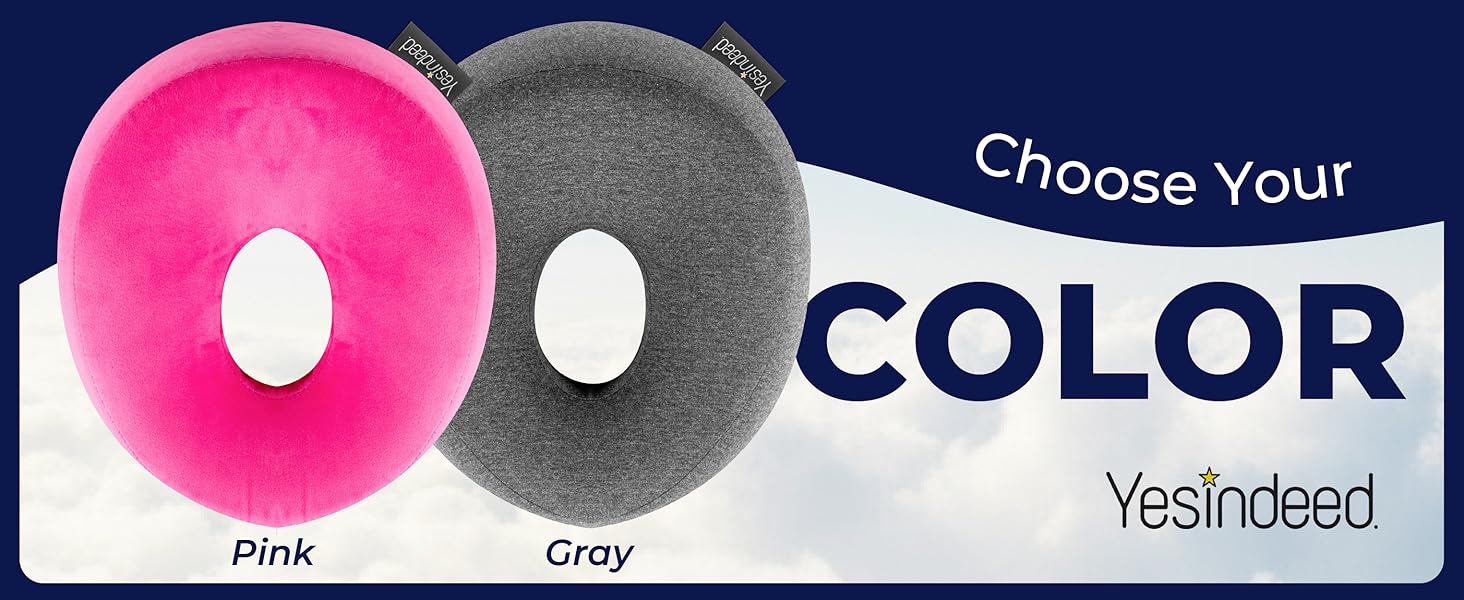 Face down pillow for massage bed with ergonomic face cradle for prone sleeping support Memory foam