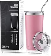 Sivaphe 20oz Tumbler with Lid Stainless Steel, Insulated Coffee Travel Mug, Durable Power Coated ...