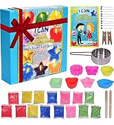 Complete Candle Making Kit for Beginners | Includes 5 Colors Candle Wax, 7 Candle Molds, 10 Wicks...