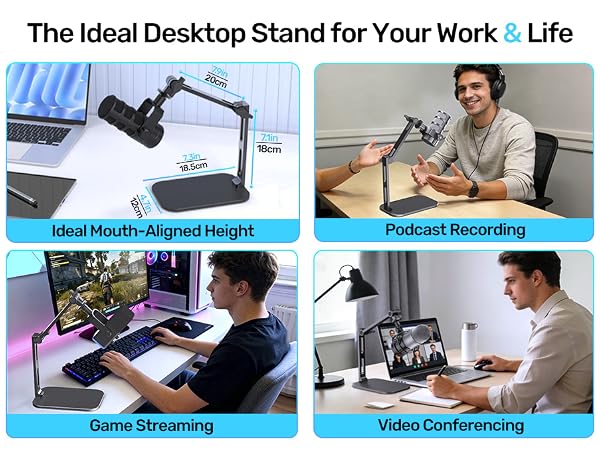 Desktop Studio Arm for Microphones
