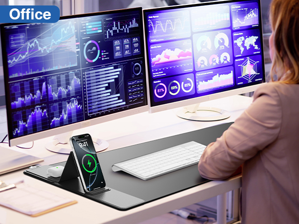 wireless charging mouse pad
