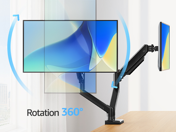 dual monitor arm