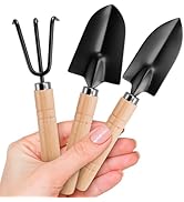 3 Pcs Small Garden Tools for Gardening – Planting Tools Set with Small Garden Shovel Hand, Ergono...