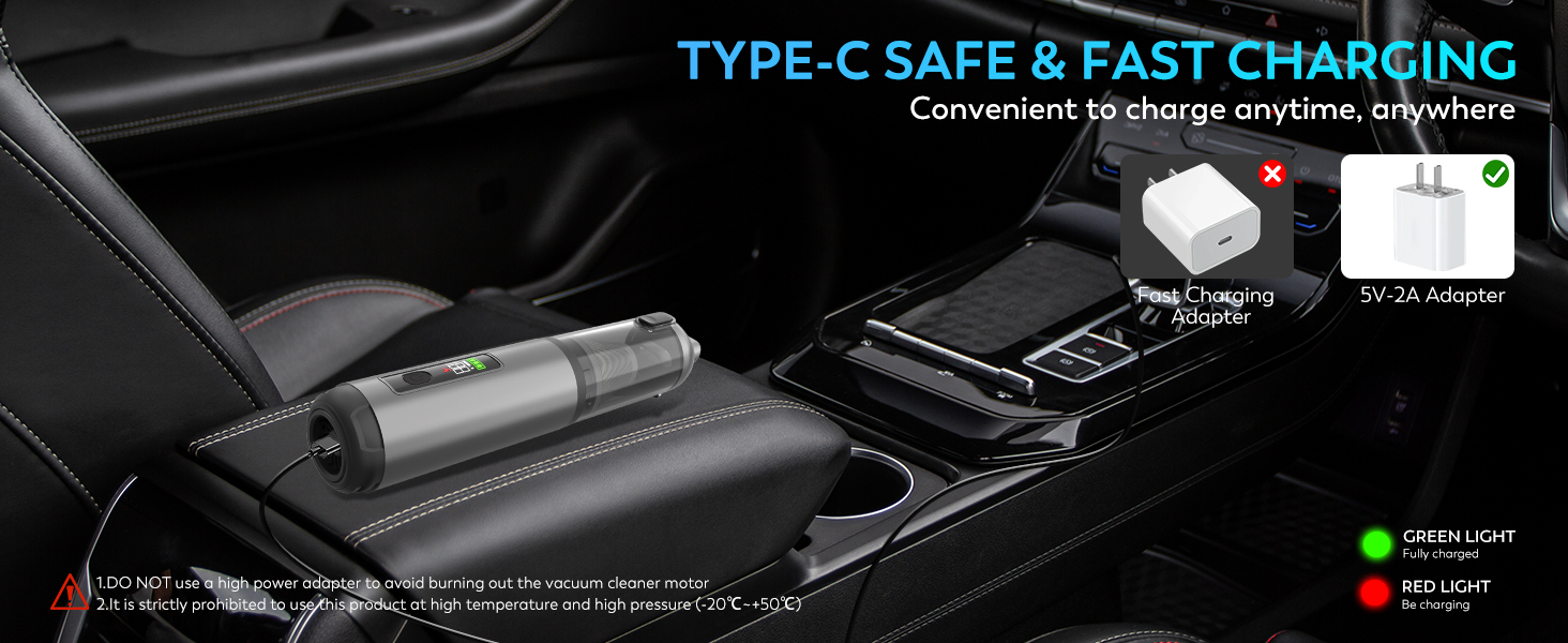 KedeeSparkle Cordless Car Vacuum Cleaner