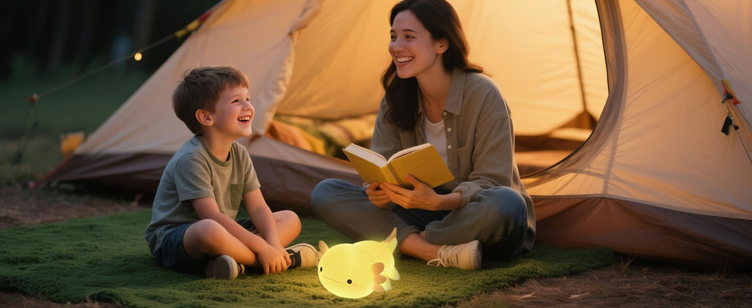 Yellow Axolotl night light 