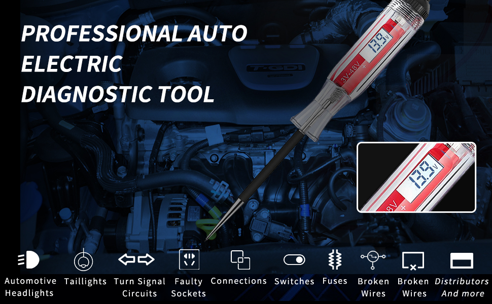 3-48v LCD TEST LIGHT