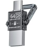 Newmine 64GB USB-C Flashdrive, 2-in-1 High-Speed Thumb Drive, Portable USB Drive for Android, Mac...