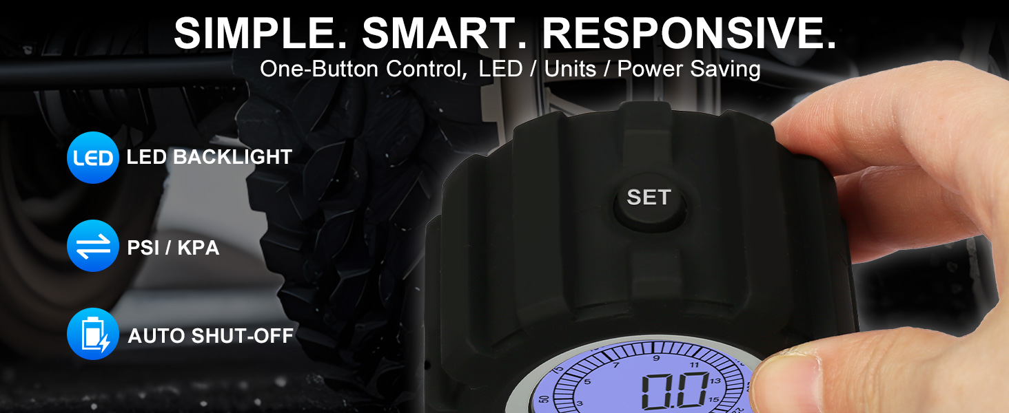 high digital tire pressure gauge 250psi