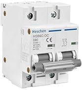 Heschen Solar Panel Circuit Breaker, HSB6C-DC, 2 Poles, DC500V 80A, Current Rating 80.0 amps, for...