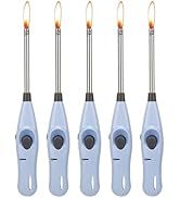 Emarful Candle Lighter Long Reach Neck,Extended Metal Wand Fire Lighters Set for Grill Fireplace ...