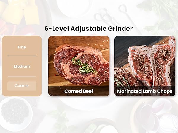 electric salt and pepper grinder set