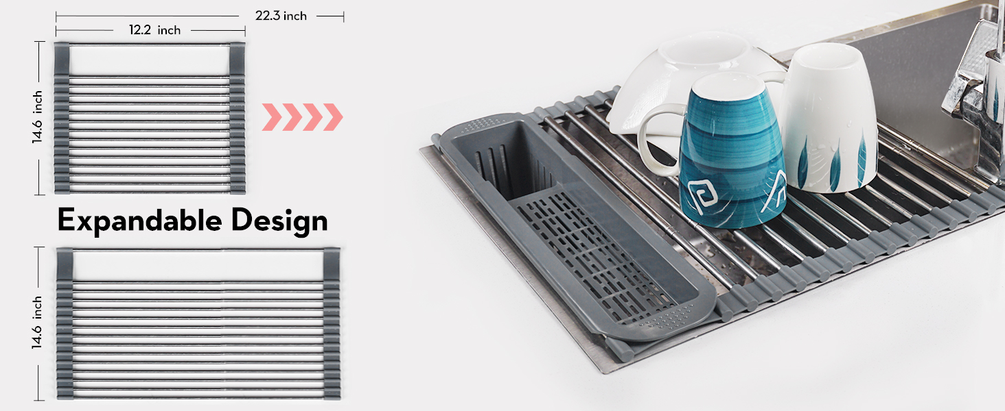 roll up drying rack over sink