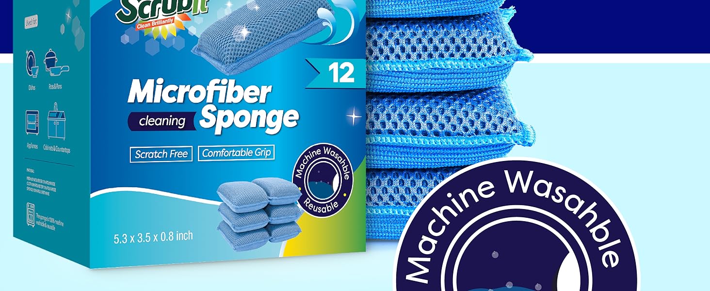 washable sponges