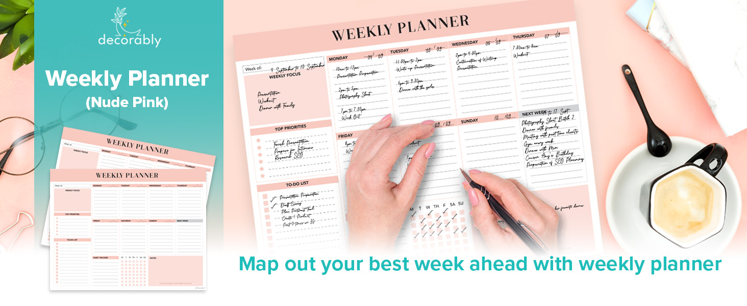 weekly pad planner