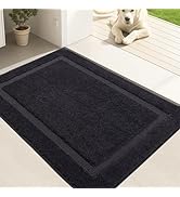 Oiilores Door Mat Indoor Entrance, Dirt Trapper Entryway Rug with Non-Slip Rubber Backing, Washab...