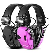 ZOHAN Safety Ear Protection with Gel Ear Pads, 4X Sound Amplification, Impact Hearing Protection ...