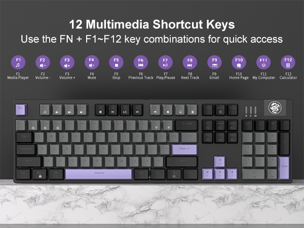 12 Multimedia Shortcut Keys