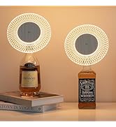 WEILAILUX 2 Pack LED Rechargeable Cordless Bottle Lamp, Touch Dimmable Wine Bottle Light, Portabl...