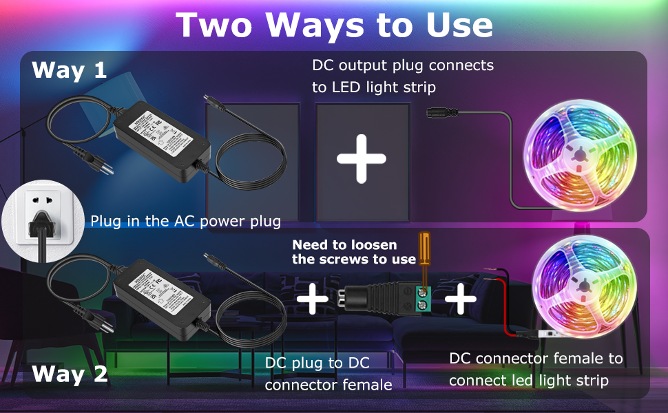 24V LED strip power supply adaptor