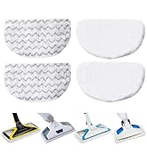 Jikefa 4 Pack Steam Mop Replacement Pads, Compatible with Bissell Powerfresh Steam Mop 1940 1806 ...