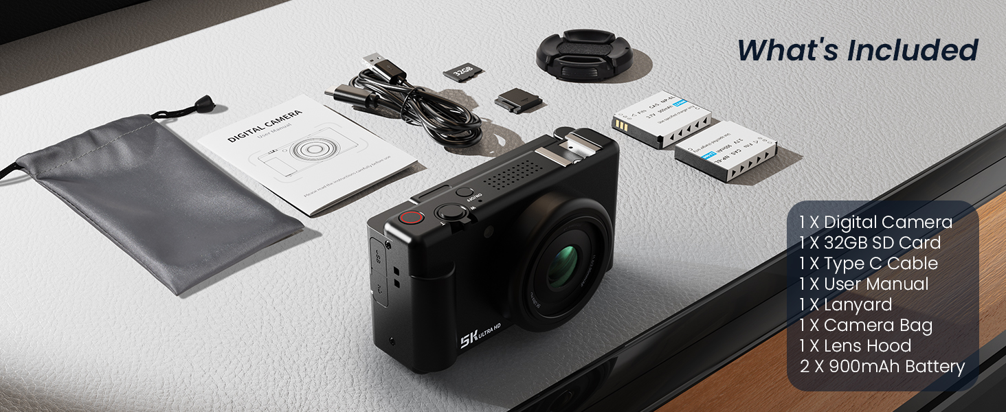 True 5K Digital Camera for Photography