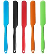 5 Pcs Silicone Jar Spatulas,Sourdough Spatula with Long Handle,Cake Cream Butter Spatulas(5 Pcs)