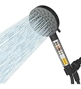 UltrTxenova Filtered Shower Head with Handheld,High Pressure 6 Spray Mode Showerhead with Filters...
