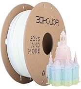 3DHoJor Matte Rainbow 3D Printer PLA Filament 1.75mm +/- 0.03 Multicolor Change Filament 1 KG(2.2...