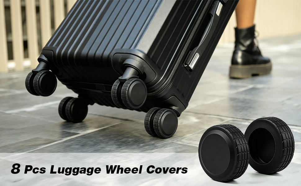 8 Pcs Luggage Wheel Covers