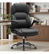PU Leather Executive Office Chair, Ergonomic High-Back Computer &amp; Gaming Chair with Adjustable He...