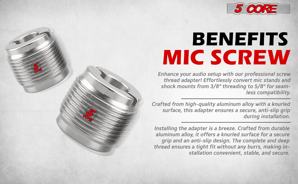 mic stand adapter, mic stand parts, mic mount adapter, microphone stand adapter, mic screw adapter
