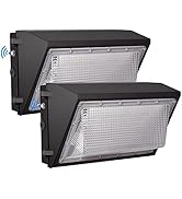 LED Wall Pack Light with Dusk to Dawn Photocell,100W 13000LM 5000K Daylight Wall Pack, AC100-277V...