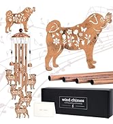 LIRAVENO Wind Chimes for Outside - Pug Gifts for Dog Lovers Women Mom Grandma Metal Windchime Dec...
