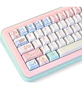 GMKWTL XVX PBT Keycaps 75 Percent, 157 Keys Cute Dye-Sub Keycap Set, Cherry Profile Keyboard Keyc...