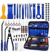 Trim Removal Tool, 120Pcs Car Panel Door Audio Removal Tool Kit, Auto Clip Pliers Fastener Remove...