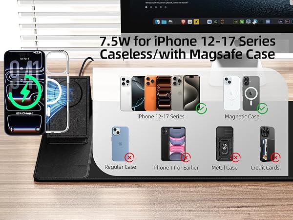 wireless charging desk mat