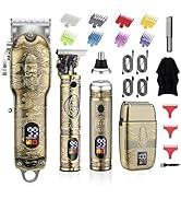 Soonsell Hair Clippers for Man,T-Blade Trimmer,Nose Hair Trimmer,Hair Shaver Set,Clippers for Men...