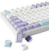 DAIDAI×AJAZZ PBT Keycaps 122 Keys, MOA Profile Keycaps. Two-Color Injection Molded Opaque for Mec...