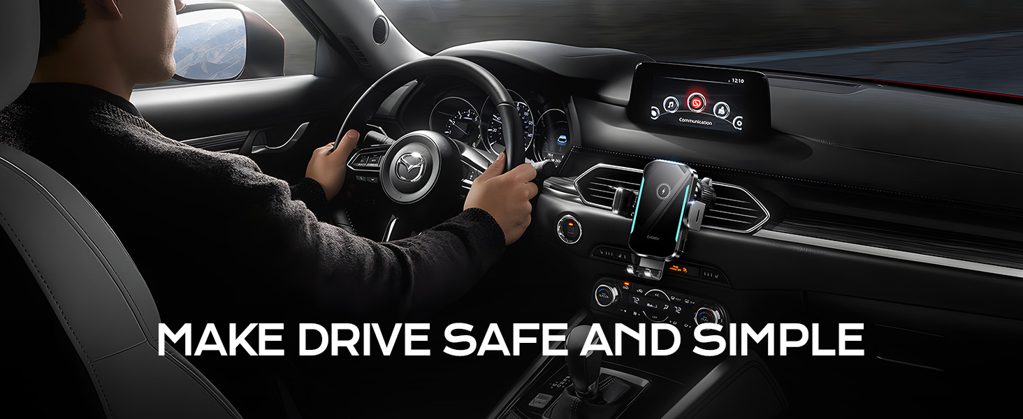 Wireless car charger mount