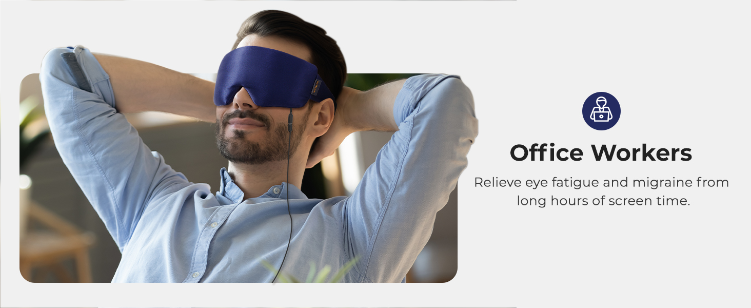 heated eye mask office