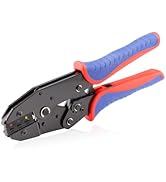 HKS Crimping Tool For Heat Shrink Connectors - Ratcheting Wire Crimpers - AWG 22-10 (0.5-6.0mm²) ...
