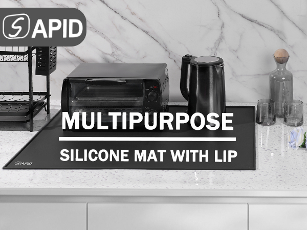 silicone mat with lip